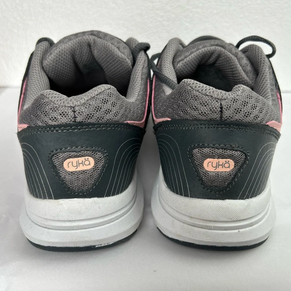 NWOB Ryka Women's Sky Walk Walking Gray and Pink Athletic Sneakers‎ - Size 10